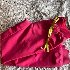 Figs Hot Pink Technical Collection Pants